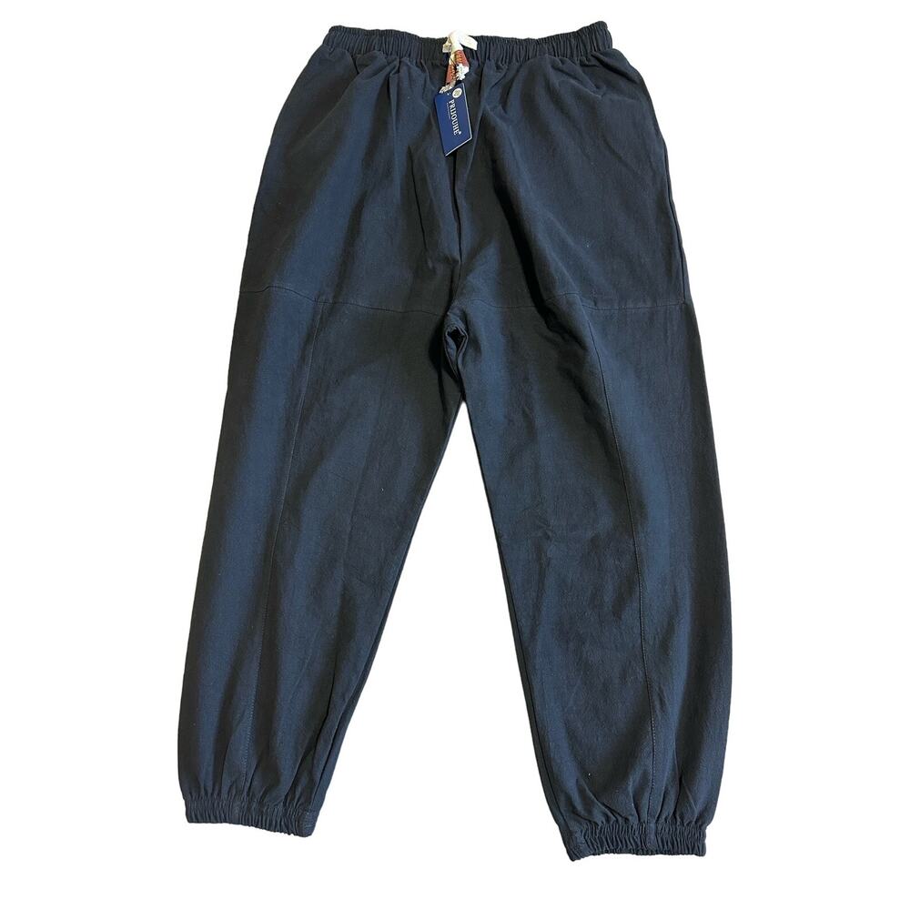 NWT Prijouhe Black Pull On Cotton Capri Joggers Size 2XL